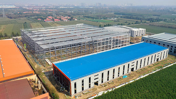 Malowany Galwanizowany Prefabrykowany Budynek Q235B Prefabrykowany Staliowa Warsztaty